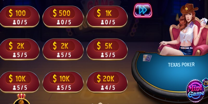 Poker 3D có giao diện đẹp và luật chơi độc đáo